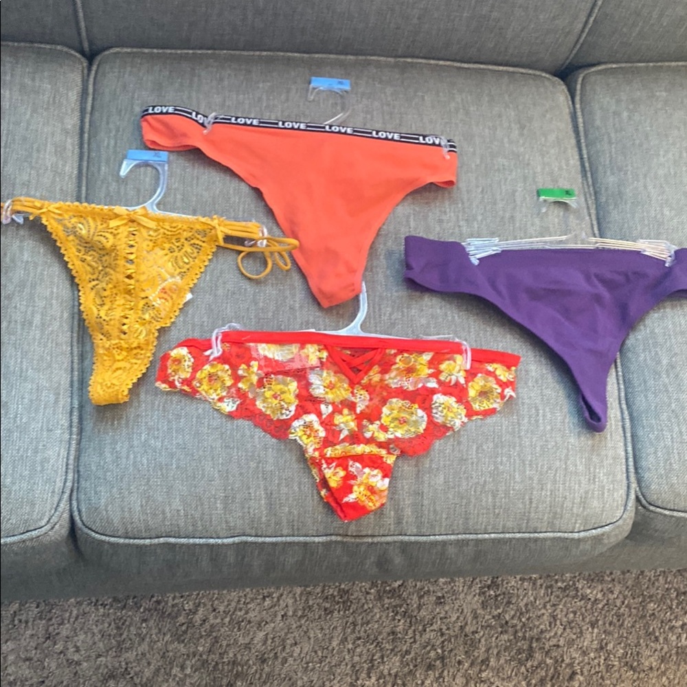 Colorful Thong Panties (bundle of 4)